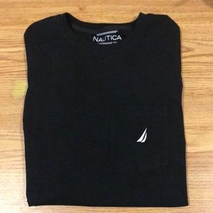 Nautica Black pocket t-shirt